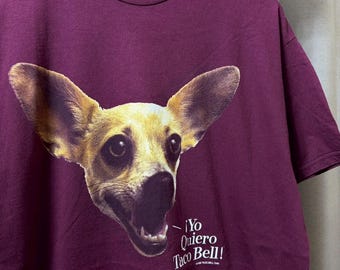 Vintage 1998's Taco Bell The Taco  size XL rl07