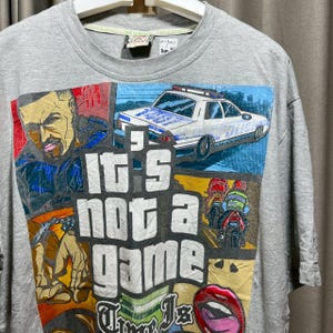 Vintage 00s It’s Not a Game Time is Money  shirt size L RL03