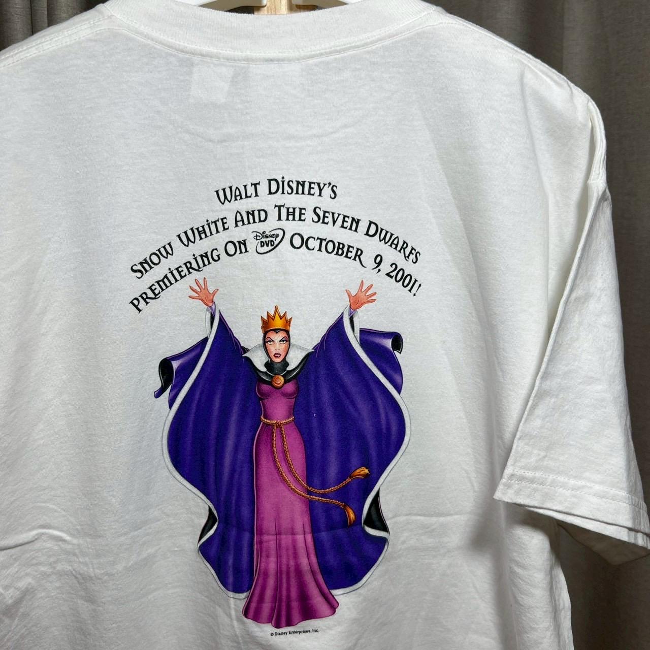 Vintage Disney Snow White Seven Dwarfs DVD Evil Queen Promo Shirt