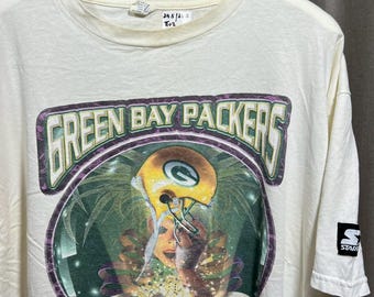 Vintage 90s Starter Green Bay Packers NFL shirt size L  tt02