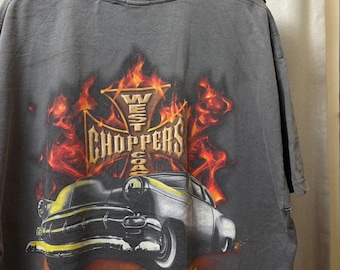 Vintage West Coast Chopper Long Beach shirt size 2XL  RL10