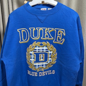 Vintage Duke Blue Devils University sweater size L   Ts02
