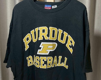 Vintage 70s Purdue '77' Jersey T-shirt Champion Blue Bar - Etsy