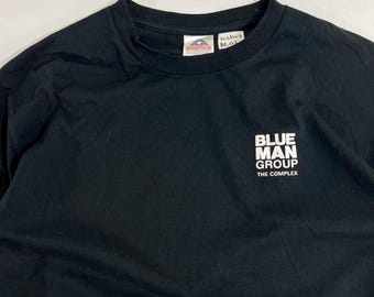 Vintage Blue Man Group T-shirt Size M - Etsy