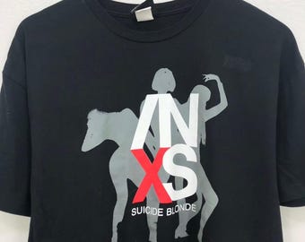 Vintage 90's INXS Suicide Blonde tour concert Shirt size L wts01