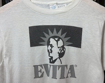 Vintage 80s EVITA Movie Shirt Size L rl06
