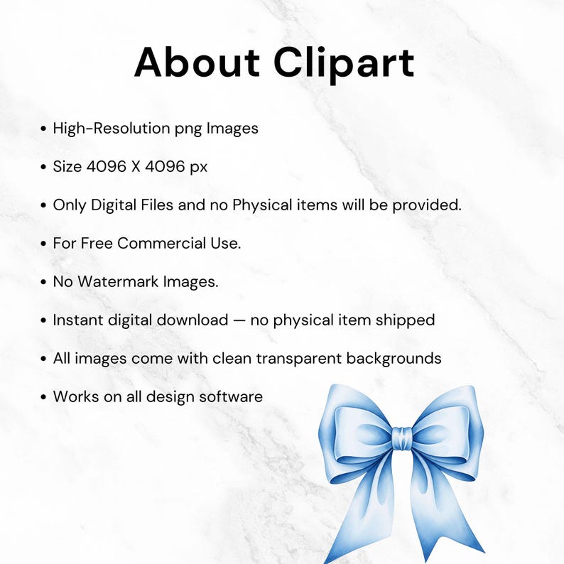 Coquette-style blue bow PNG for baby shower or soft girl aesthetic designs