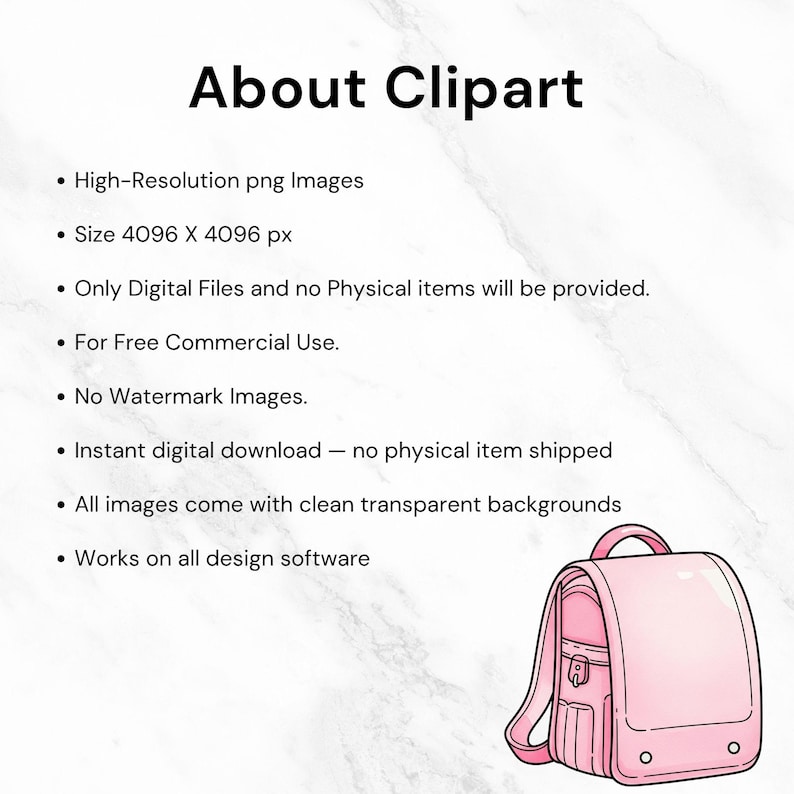 Kawaii school supplies clipart featuring cute retro style icons like pencils, books, school buses, and classroom decor for teachers.