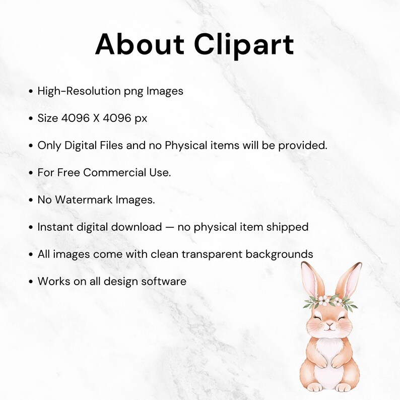 Hand-painted watercolor baby bunny sitting with floral accents, great for boho nursery decor and sublimation projects.