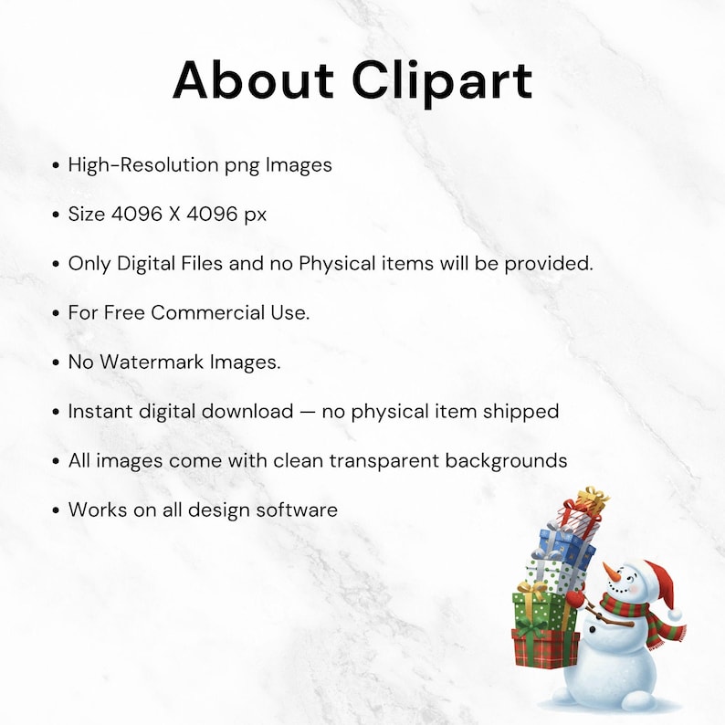 Adorable watercolor snowman PNG set perfect for holiday cards, scrapbooking, and sublimation crafts.