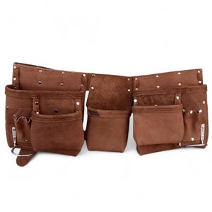 Tool Belt | Handmade Leather Work Belt for Men – 11 Pocket Pouch