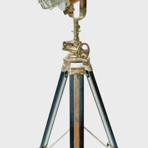 Spotlight nautical Designer Floor Lamp & Tripod Searchlight Home Décor Lamp