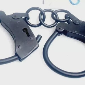 Handcuff Vintage Cast Iron Working Lock with Keys ANTIQUE STYLE Western Handcuff