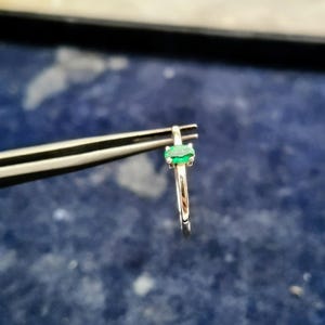 Oval Cut Emerald Ring, Handmade Ring Gift For Her Mom 925 Sterling Silver Ring Beautiful Engagement Ring Wedding Promise Ring May Birthstone