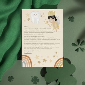 Tooth Fairy Letter, Template to Print, Magical Children&#39;s Letter from the Tooth Fairy, PDF Download, Tooth Fairy, Gift Ideas