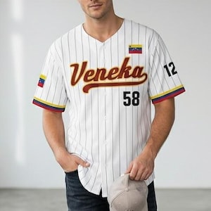 Camiseta De Fútbol De Venezuela 2024 Para Hombre Versión Rojo Fans