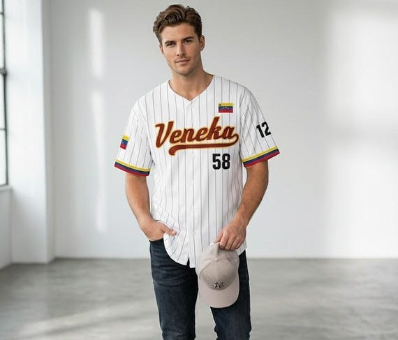 Venezuela Baseball Jersey, Venezuela Shirt, Baseball T-shirt, Veneka 58 Baseball  Venezuela Libre, Matching family