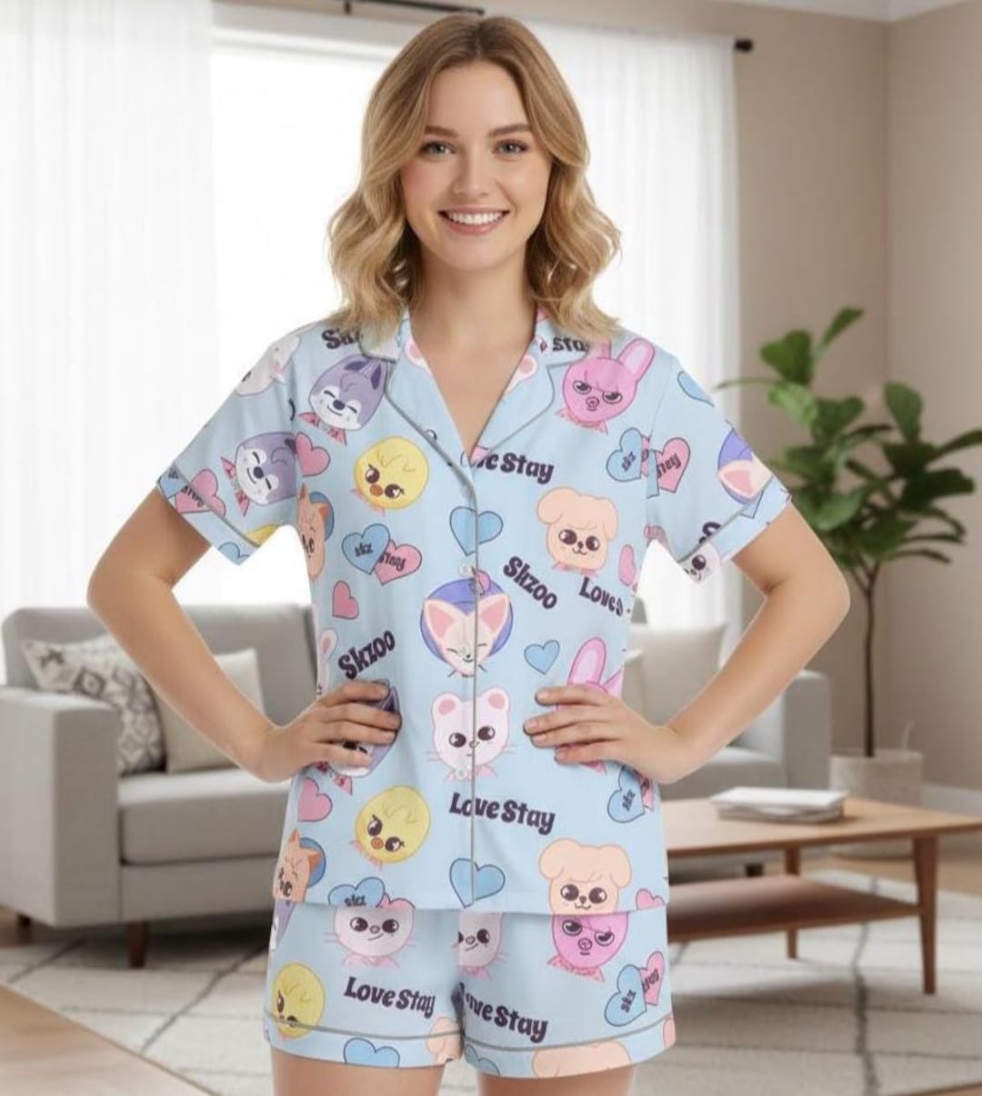 Skzcode Pajamas Straykids - Skzoo Love Stay Group Pajamas, SKZOO Plush, SKZ Merch ...