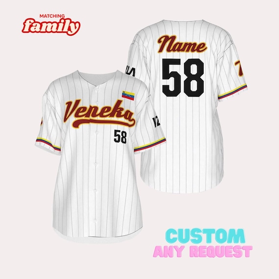 Custom Venezuela Baseball Jersey, Venezuela Shirt, Baseball T-shirt, Venezuela Libre, Matching family