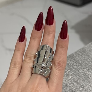 Bague armure cosplay Nana, bague armure, jointure d&#39;articulation, cadeau bague articulée anime punk, bague tendance, cadeau d&#39;anniversaire pour lui/elle
