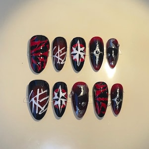 Stray Kids dominATE tour handmade press on nails