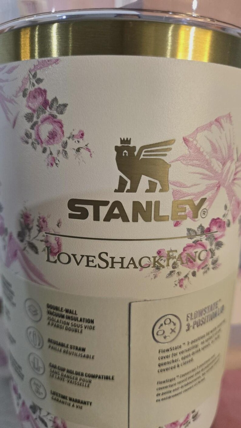 stanley love shack fancy floral pink 40 ozView Sold History image 4