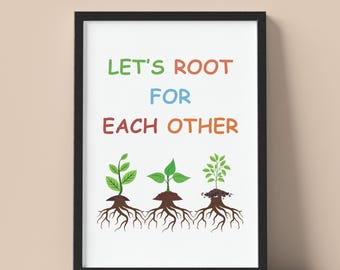 Afdrukbare klas motiverende poster Homeschool kunst aan de muur inspirerende quote speelkamer print instant digitale download