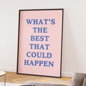 Dopamine Decor Wall Art Motivational Quote Y2K Retro Poster for Dorm Office Digital Download