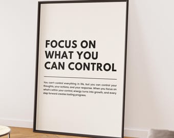 Motivierendes Zitat Wall Art Druckbares Poster Inspirierendes Zuhause & Büro Dekor Digitaler Download
