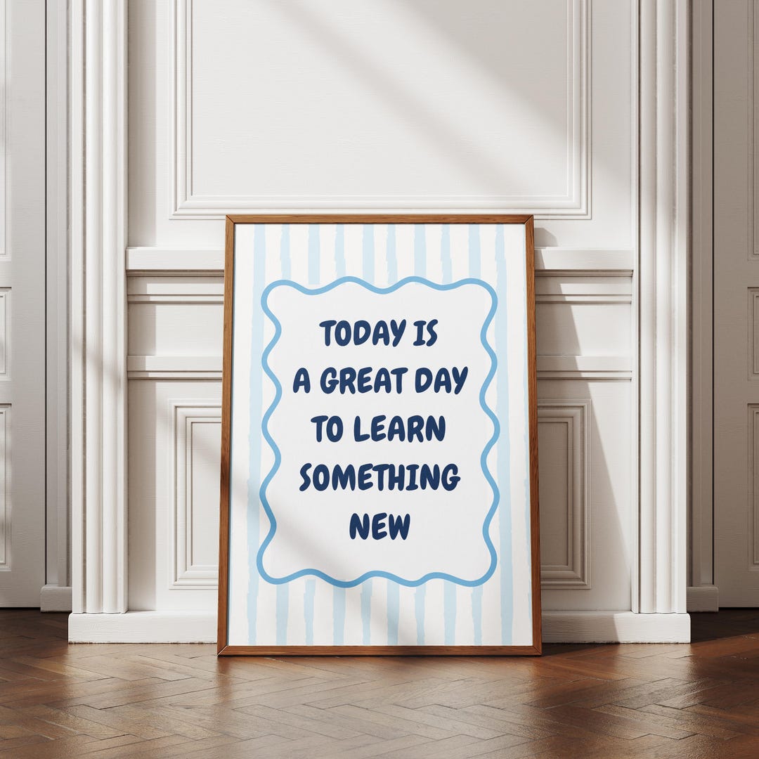 Inspirational Quote Poster for Kids Room Wall Art for Classroom ...