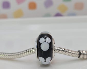Neue Pandora Micky Maus Signature Classic Murano Disney Charme für Pandora Armband Halskette Frauen Perlen Silber Schmuck