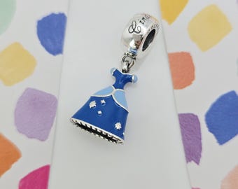 New Authentic Pandora Disney Cinderella Dress Charm Fit Bracelet