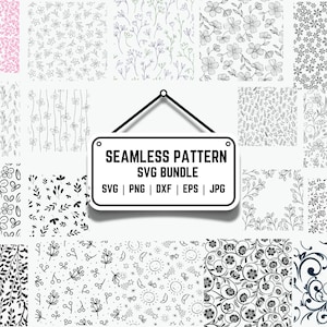 Geometrische Muster SVG Bundle: Nahtlose Vektor Designs (Digitaler Download)