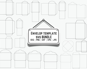Envelope Template SVG Bundle: Money Card DIY (Digital Download)
