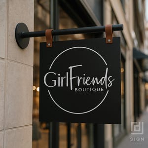 Weatherproof Blade Sign For Shop | Custom Outdoor Steel Logo Sign | Double Sided Wall Mounted Metal Business Display For Storefront Use