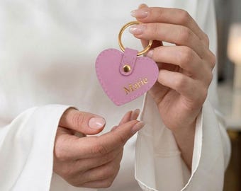 Personalisierter Schlüsselanhänger,Anhänger Gold Individuell  Handgemacht  Leather Geschenkidee
