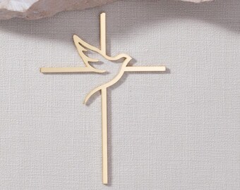 Kreuz Taube,Tauf Kreuz,Cake Charm