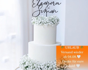 Gold Cake Topper Hochzeit Tortenstecker Mr Mrs,Hochzeitstorte,Zwei Namen Tortendeko