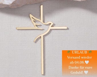 Kreuz Taube,Tauf Kreuz,Cake Charm