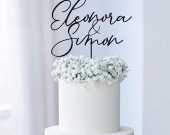 Gold Cake Topper Hochzeit Tortenstecker Mr Mrs,Hochzeitstorte,Zwei Namen Tortendeko