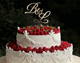 Gold Monogramm Hochzeit Initial Hochzeitstorte Topper personalisierte Cake Charm,Oval Caketopper