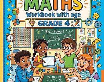 Grade 4 Mental Math Workbook, Ages 9-10, 25 Printable Worksheets (PDF Download)