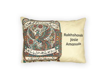 Almofada Decorativa Desi | Fronha com Estampa de Caminhão Paquistanês | Capa Decorativa de Algodão