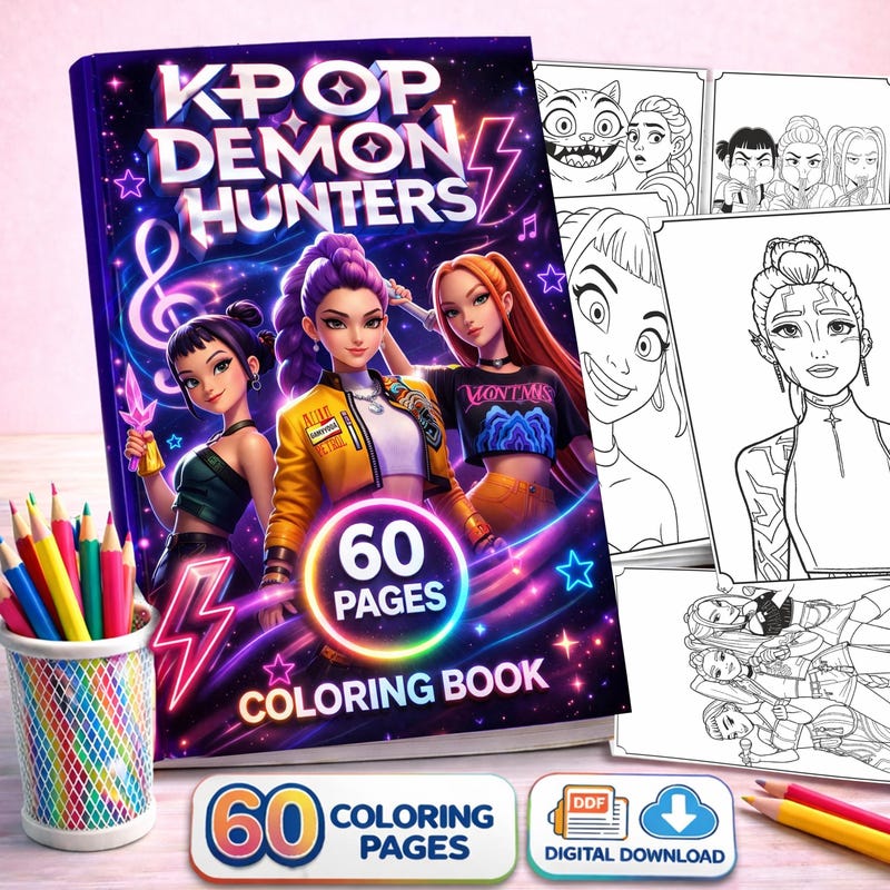 Kpop Coloring Svg - Etsy