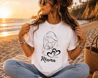 Mama 2026 Gift Shirt – First Time Mom Shirt – Gift for Expectant Mother – Personalized Mama Shirt – Pregnancy Reveal Shirt