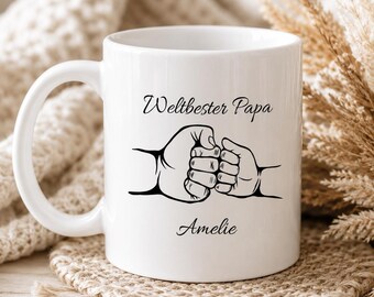 Gepersonaliseerde papamok met naam, cadeau voor papa, papageschenk, gepersonaliseerde papamok, vaderdagcadeau, papamok, beste