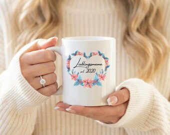 Taza personalizada para mamá - Idea de regalo para el Día de la Madre - Taza de café personalizada - Regalo individual para mamá - Regalo para futuras mamás