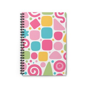 Colorful Spiral Notebook - Fun and Playful Design, Great for Journaling, Note Taking, School Supplies, Gifts, Stationery