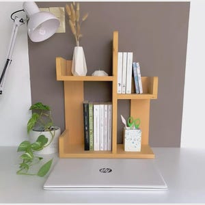 Mini organiseur en bois pour bureau - Petite boîte de rangement de bureau avec compartiments pour fournitures de bureau, bijoux et outils de création