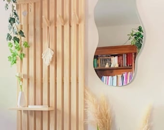 Mensola decorativa da parete in legno, mensola galleggiante rustica per soggiorno, camera da letto, cucina, organizer per riporre e esporre oggetti, arredamento per la casa